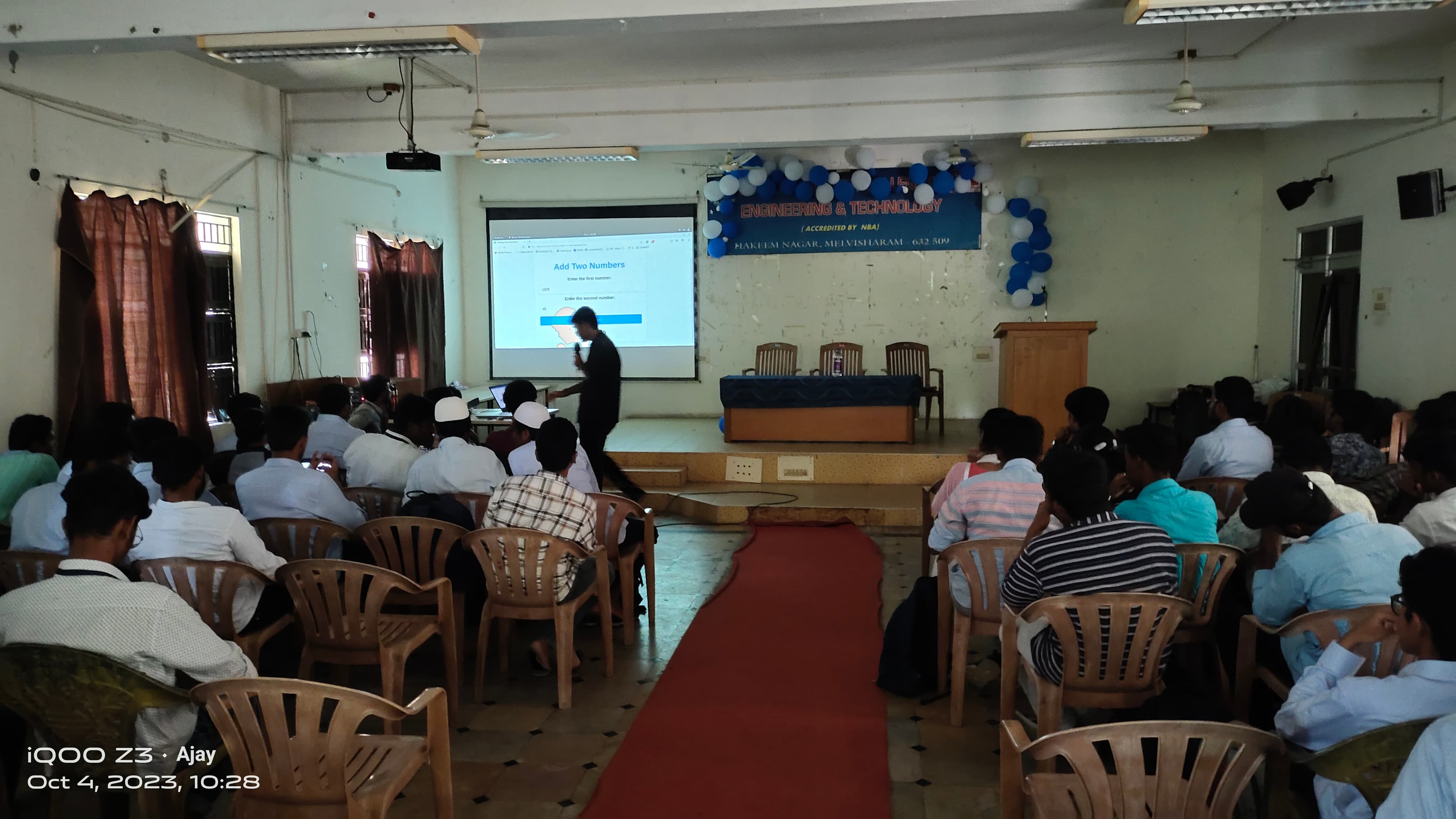 Git and Web Development Workshop 2023 event photo published by SGC.