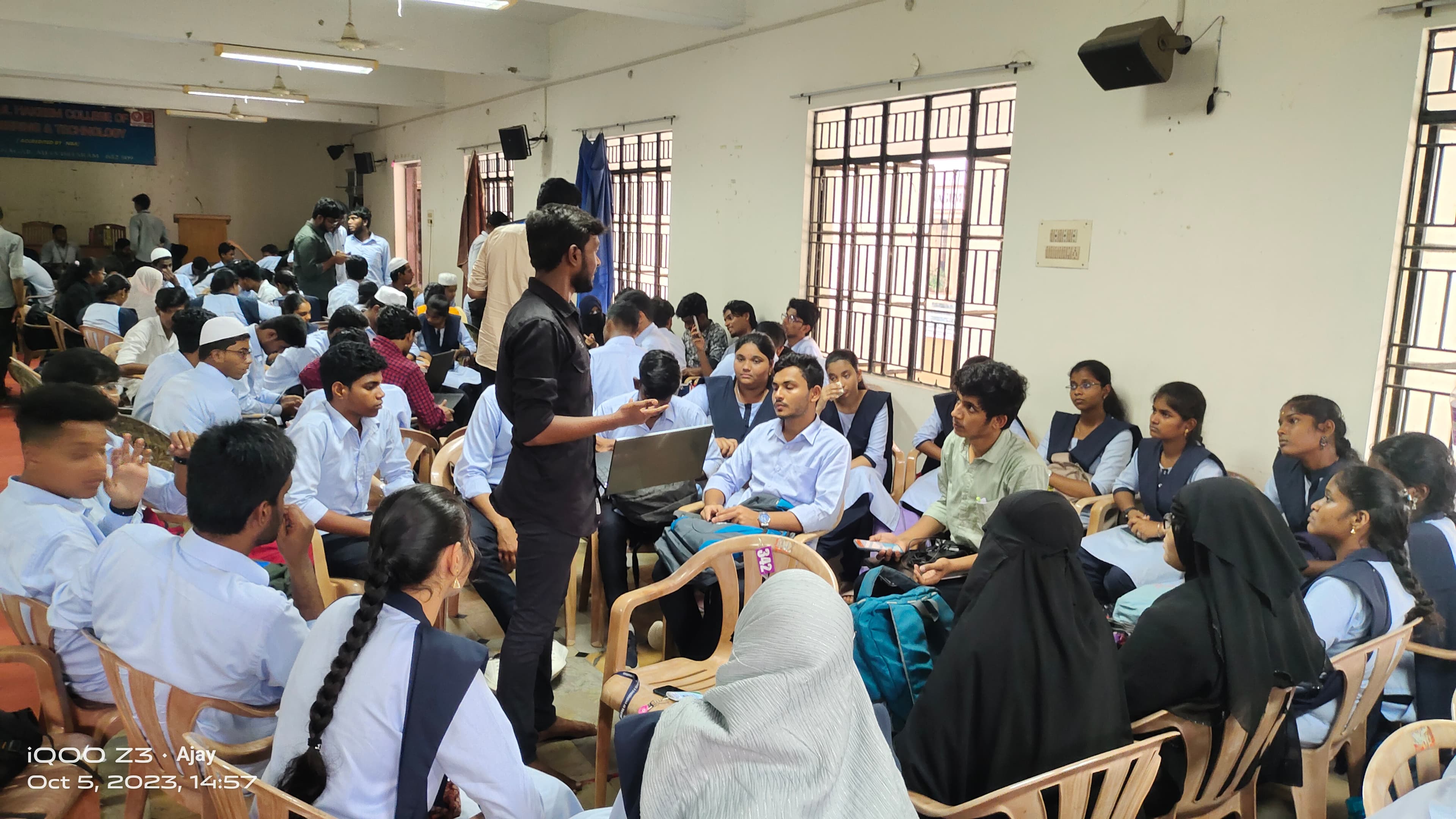 Students attending the Student Guidance Cell Workshop 2023.